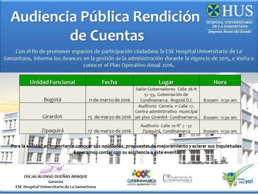 Rendición de Cuentas 2015