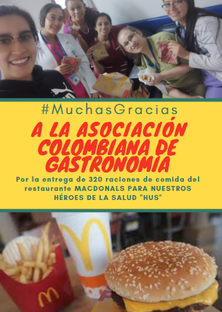 #MuchasGracias por pensar en Nuestros H&eacute;roes de la Salud HUS