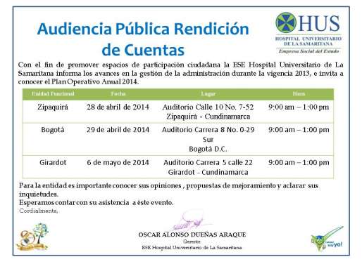 Rendici&oacute;n de Cuentas 2013